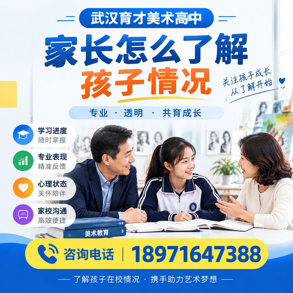 武汉育才美术高中家长如何有效监督孩子的学习状态