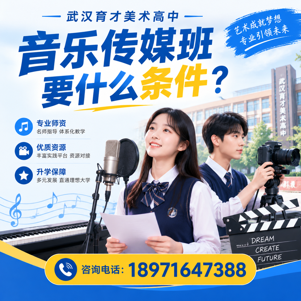 武汉育才美术高中音乐传媒班条件详解