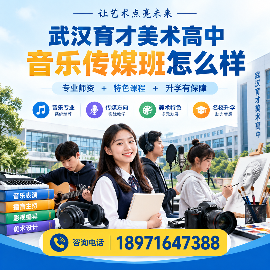 音乐传媒未来职业发展，武汉育才美术高中班的优势