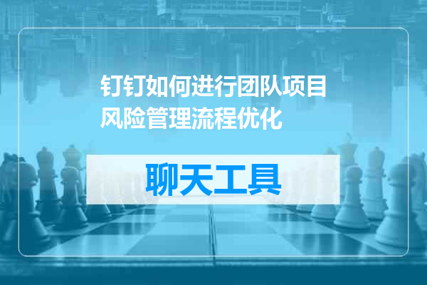 钉钉如何进行团队项目风险管理流程优化